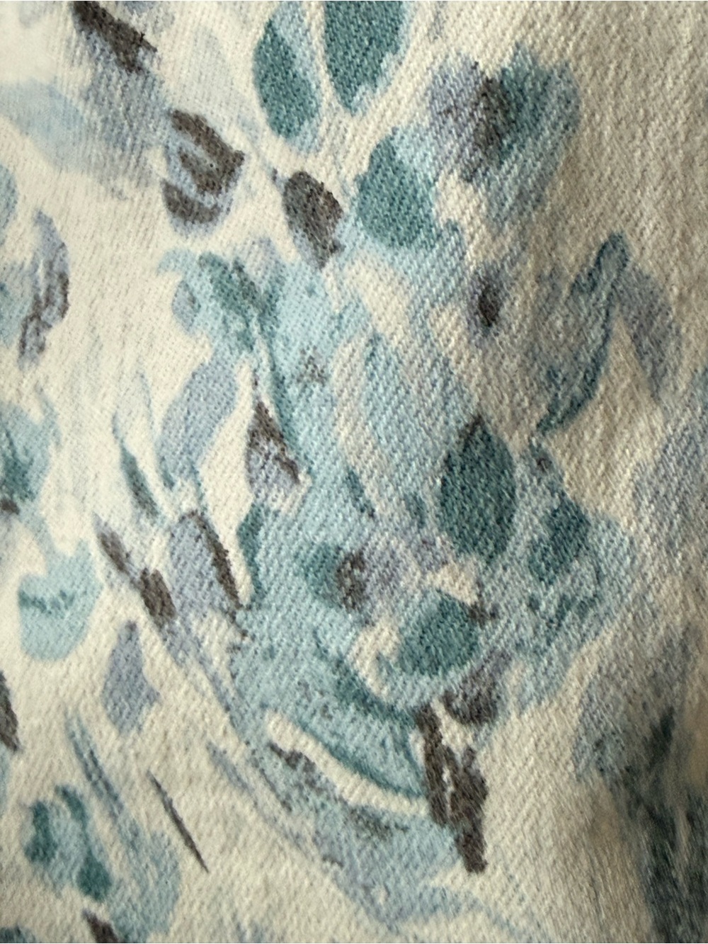 NYDJ Lift Tuck Denim Jeans Capri Women Plus 18W Blue White Floral Stretch Cuff - Picture 3 of 15
